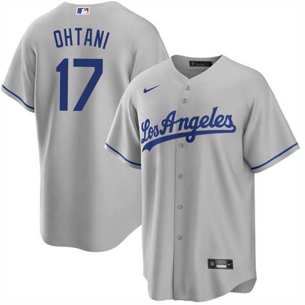 Men's Los Angeles Dodgers #17 Shohei Ohtani Gray Cool Base Jersey Dzhi,We sell and wholesale Men's Los Angeles Dodgers #17 Shohei Ohtani Gray Cool Base Jersey Dzhi on line form chian!